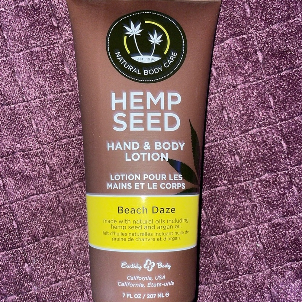 NEW HEMP SEED HAND & BODY LOTION 7 FL OZ